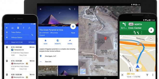 Google Maps update with Material Design rolling out