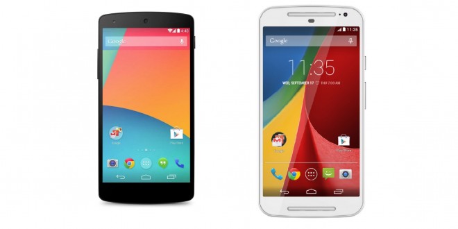 Motorola Moto G vs LG Nexus 5 - price, specs and features compared