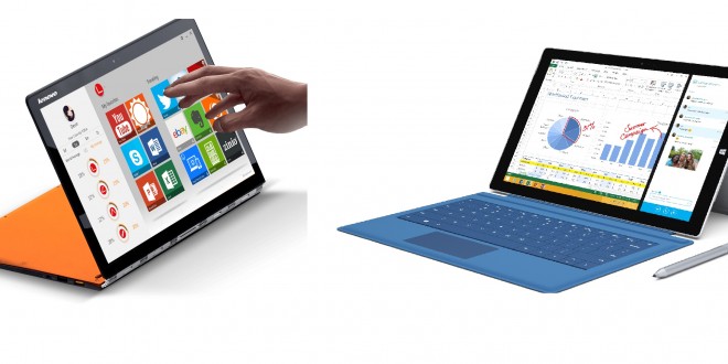 Surface Pro 3 versus Lenovo Yoga 3 Pro - convertible battle