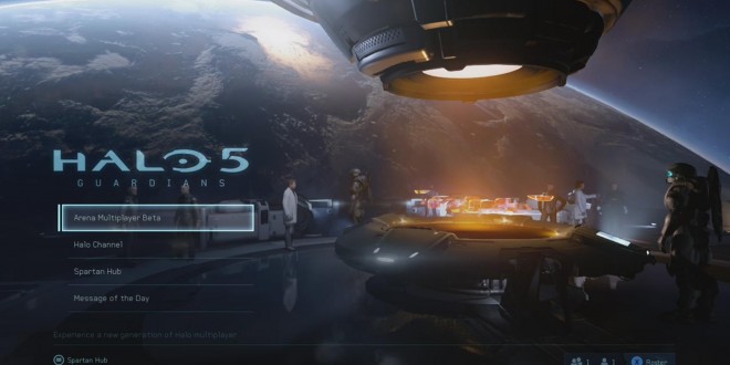 Halo 5 Beta Menu screen has now been seen.