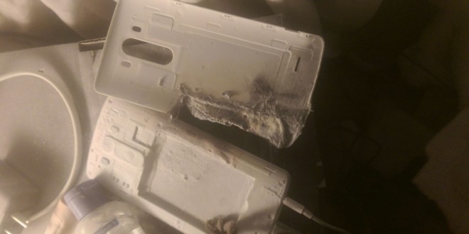 Harmless LG G3 battery explodes, mattress catches fire