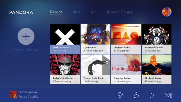 Pandora for Xbox One was just announced, and it brings quite a few neat features