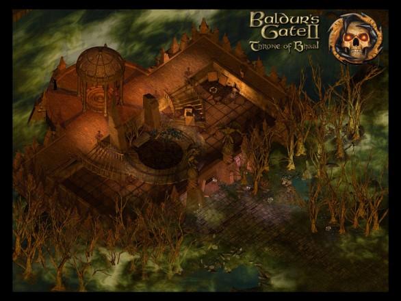 Throne of Bhall, Baldur's Gate 2's expansion pack, included roughly 30 hours of singleplayer gameplay, new scores, an improved engine, new playable classes and much, much more.