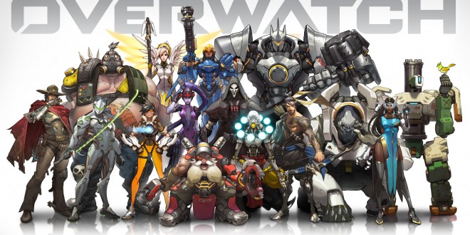 A lineup of Overwatch Heroes