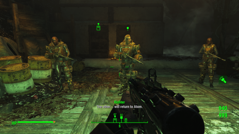 It's your friendly neighborhood cult, with their brand new assault rifles that shoot radiation bullets